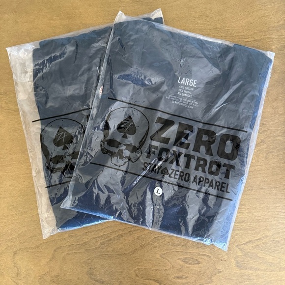 Zero Foxtrot 2 pack of Black Skivvy Tank Tops * New in Packaging - Picture 5 of 5